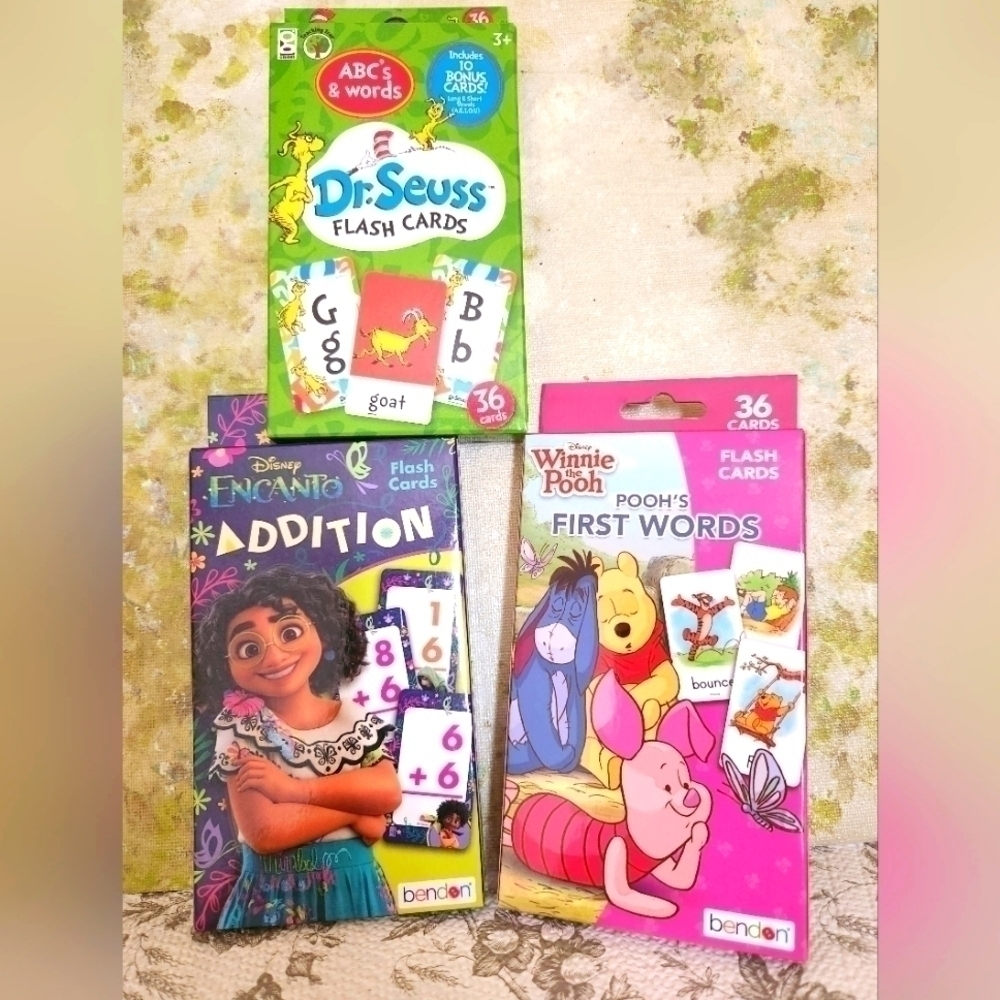 NWT 3 Flash Card Decks in one bundle-3+ ages. Continued learning this su…
